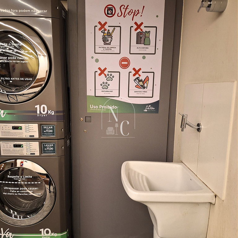 Studio moderno - Acad/Sauna / Metrô Carioca