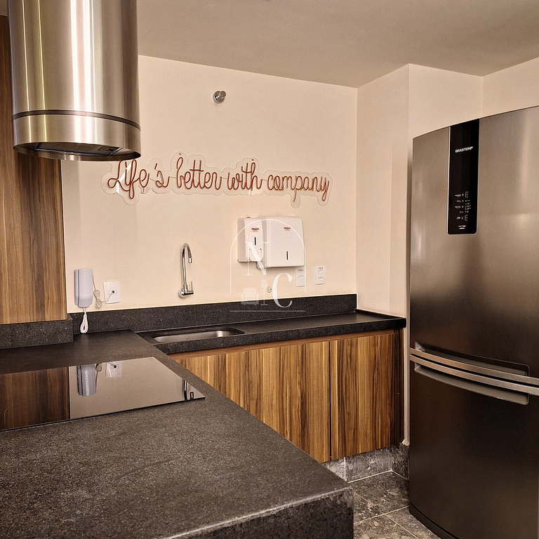 Studio moderno - Acad/Sauna / Metrô Carioca