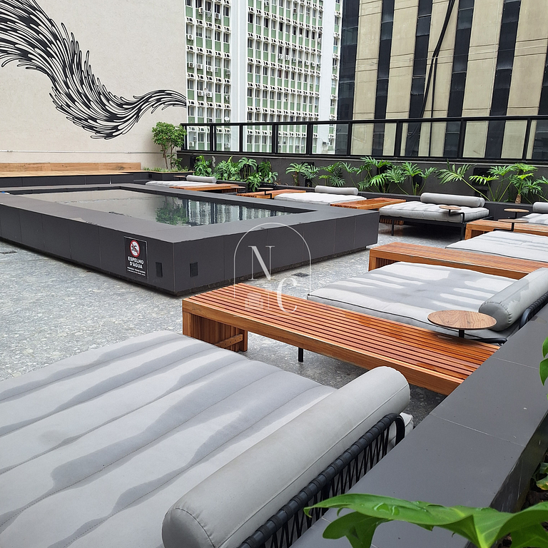 Cozy Studio | Gym, Rooftop & Near US Consulate