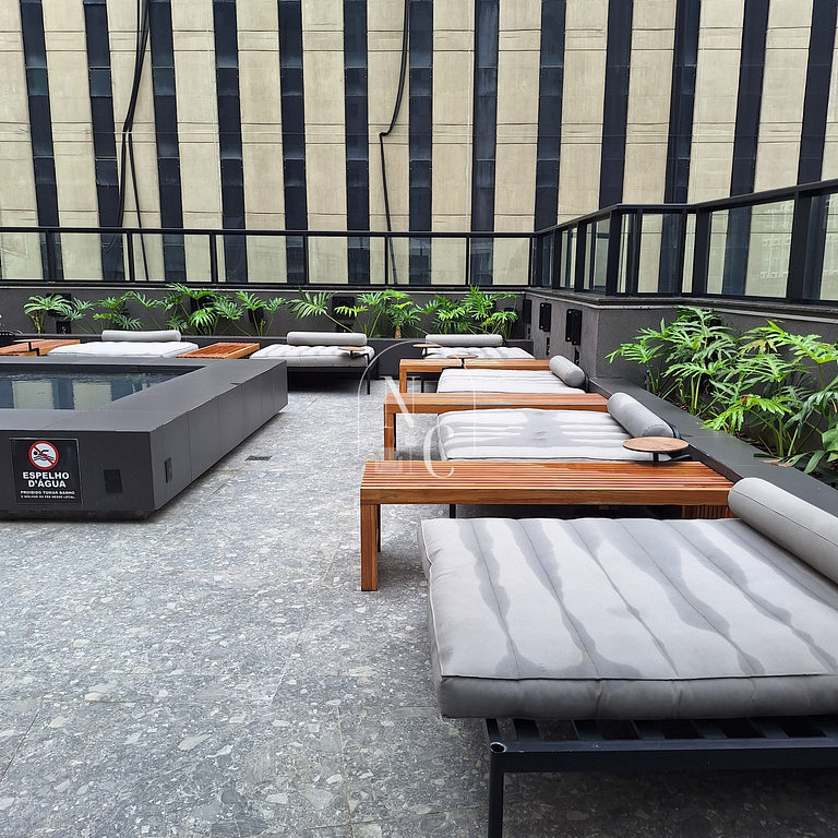 Studio moderno - Acad/Sauna / Metrô Carioca