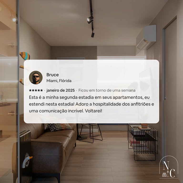 Studio contemporain au cœur de Rio Lapa/Centro