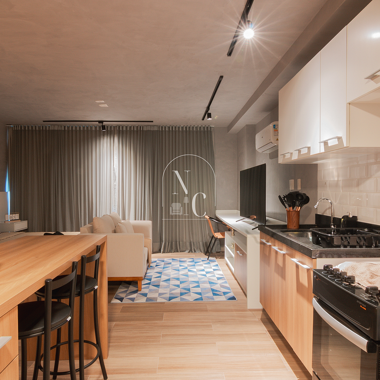 Studio Moderno Infraestrutura completa com Piscina