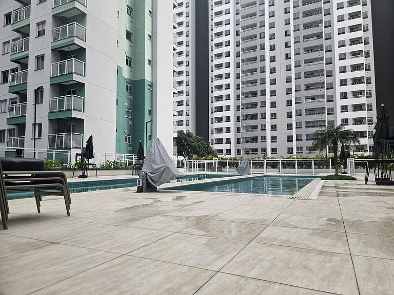 Apê 2 Quartos novo - Piscina e infra completa