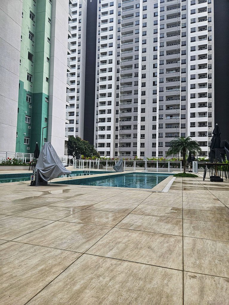 Apê 2 Quartos novo - Piscina e infra completa