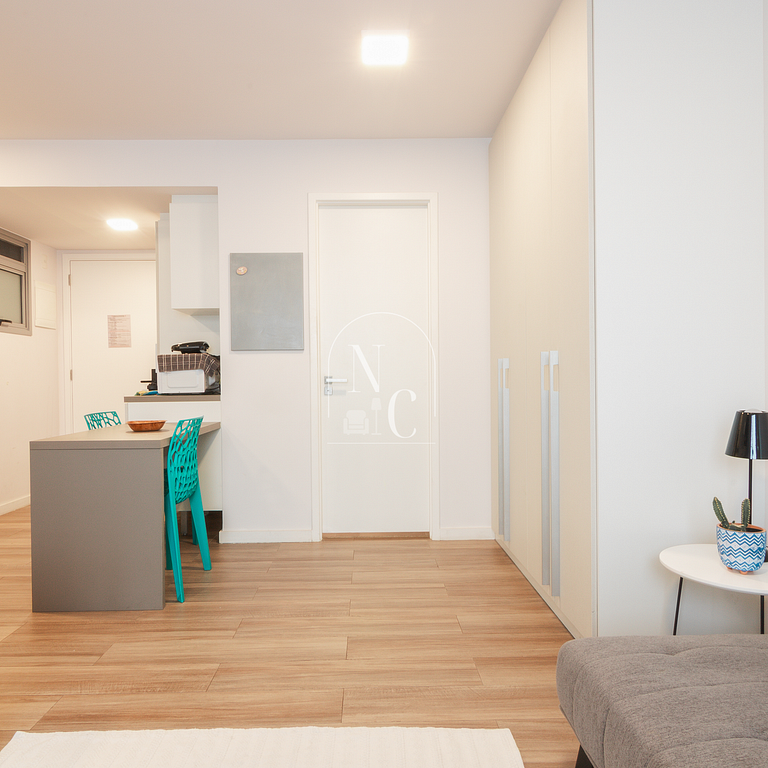 Estudio con vistas a Arcos da Lapa - piscina y gimnasio