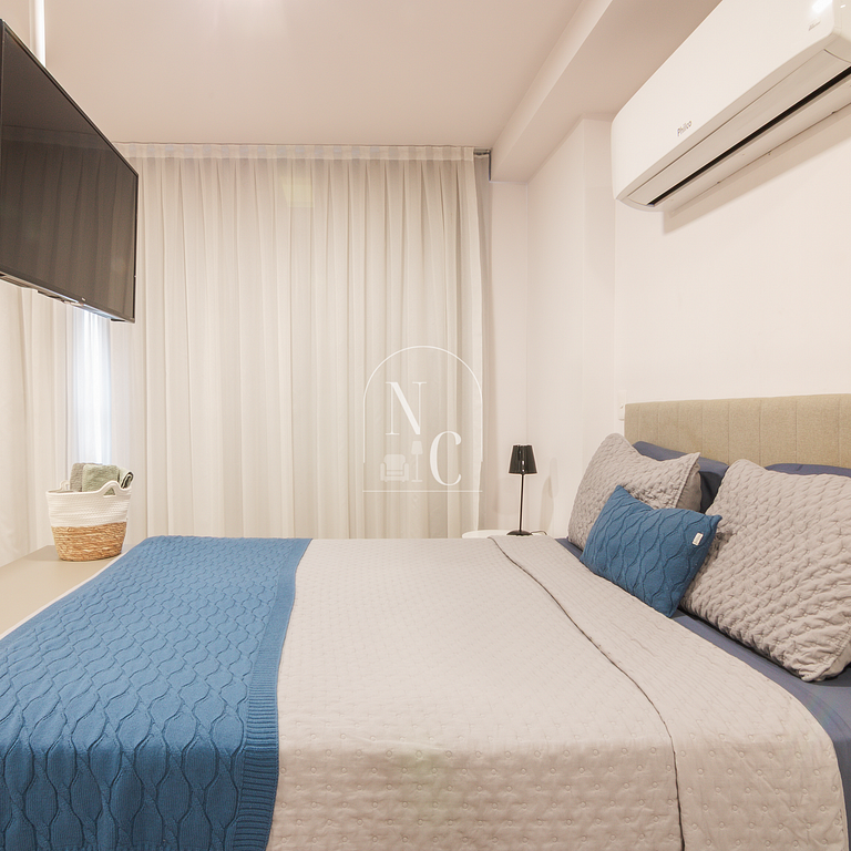 Estudio con vistas a Arcos da Lapa - piscina y gimnasio