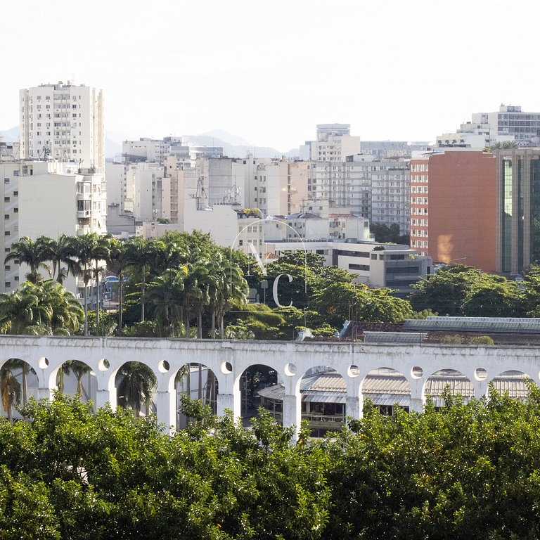 Estudio con vistas a Arcos da Lapa - piscina y gimnasio