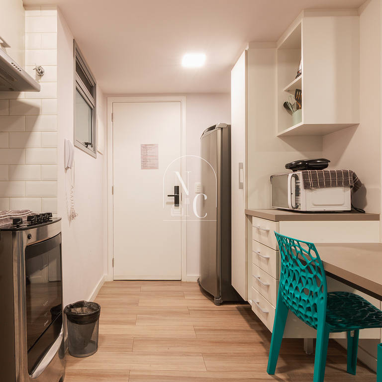 Estudio con vistas a Arcos da Lapa - piscina y gimnasio