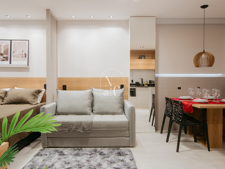 Studio Novo - Metrô Carioca c/ Sauna e Academia