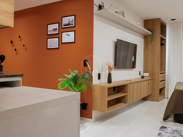 Studio Novo - Metrô Carioca c/ Sauna e Academia