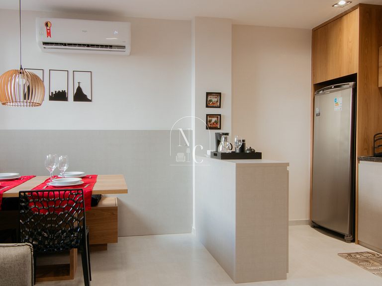 Studio Novo - Metrô Carioca c/ Sauna e Academia