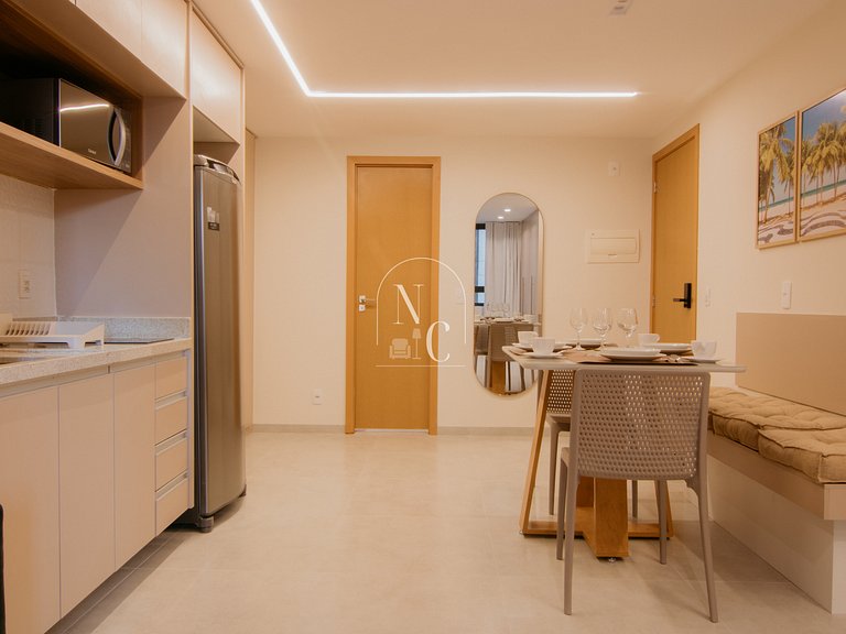 Studio moderno - Acad/Sauna / Metrô Carioca