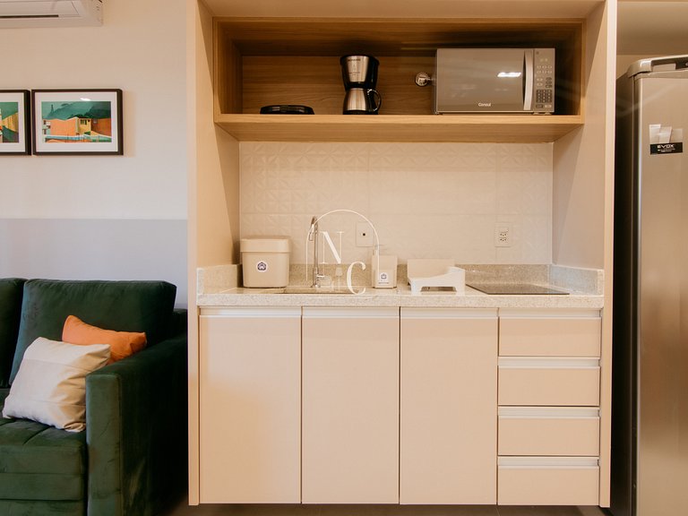 Studio moderno - Acad/Sauna / Metrô Carioca