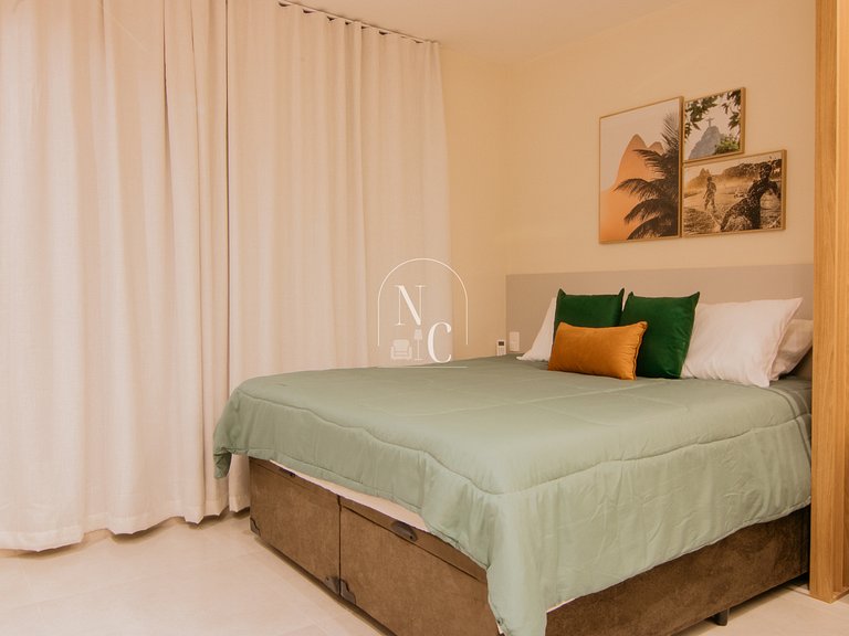 Studio moderno - Acad/Sauna / Metrô Carioca