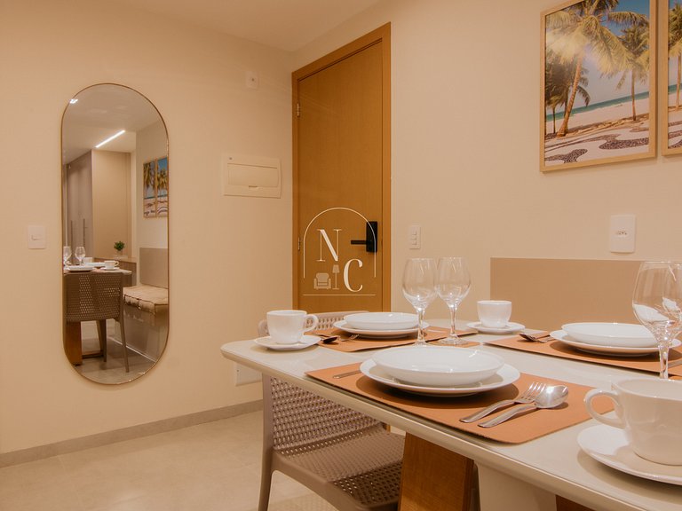 Studio moderno - Acad/Sauna / Metrô Carioca