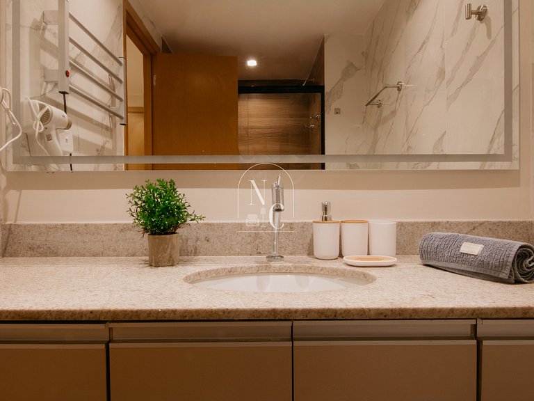 Studio moderno - Acad/Sauna / Metrô Carioca