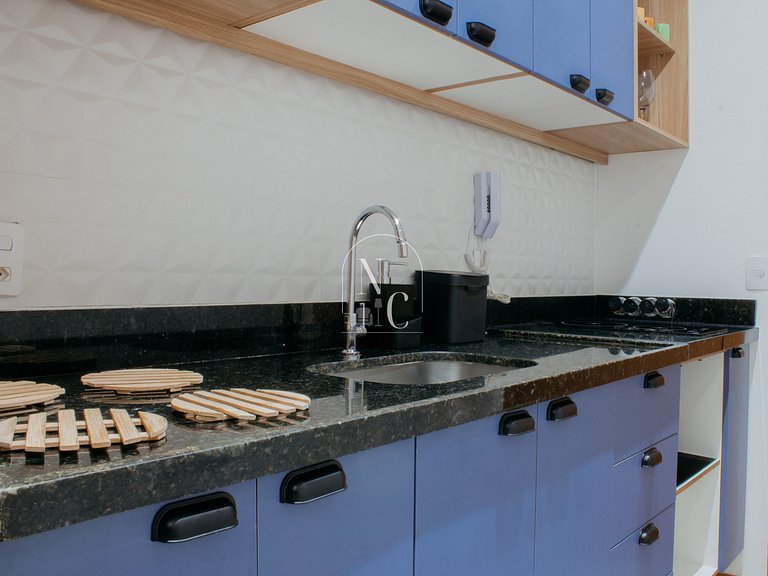 Studio moderno - Acad/Sauna / Metrô Carioca