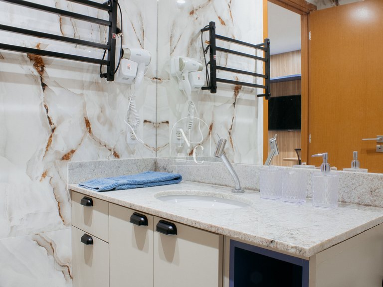 Studio moderno - Acad/Sauna / Metrô Carioca