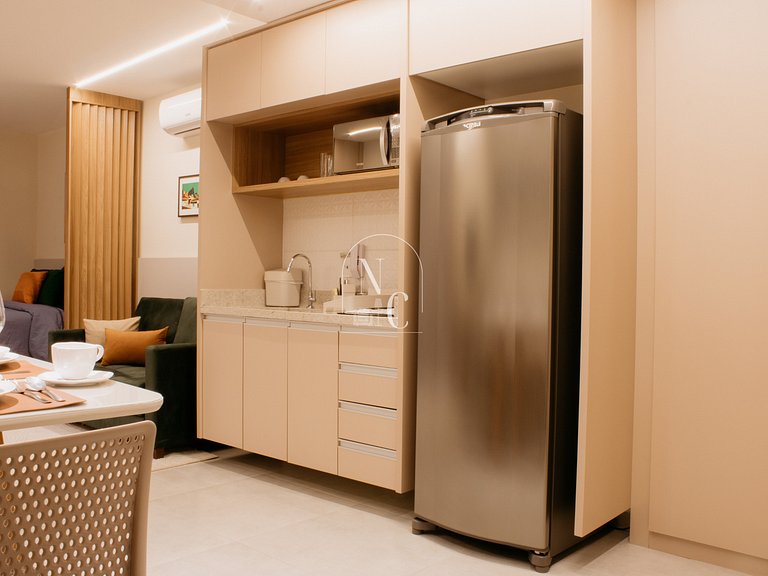 Studio moderno - Acad/Sauna / Metrô Carioca