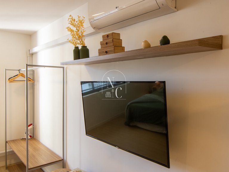 Studio prox. metrô - Acad/ Sauna/ Vista Cristo